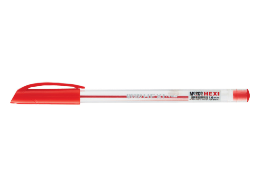 Meeco Hexi Medium Ballpoint Pen 1.0mm Red