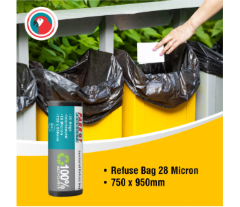 Parrot Refuse Bag 28 Micron 750 x 950mm (20bags)