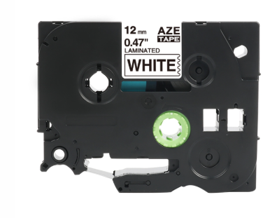 E1000pro Label - Black on White (12mm)