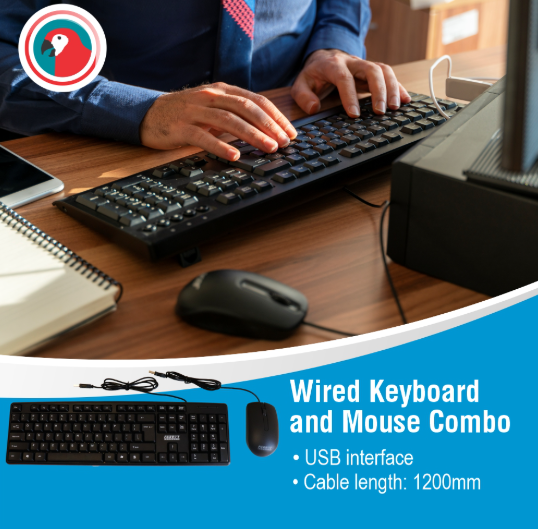 Wired Keyboard & mouse combo (Parrot)