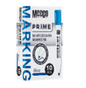 meeco prime whiteboard marker blue (box of 10)