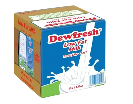 Dewfresh Long Life Fat Milk 6 x 1L