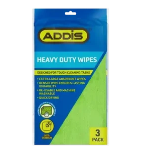 Addis green heavy duty wipes 3 pack
