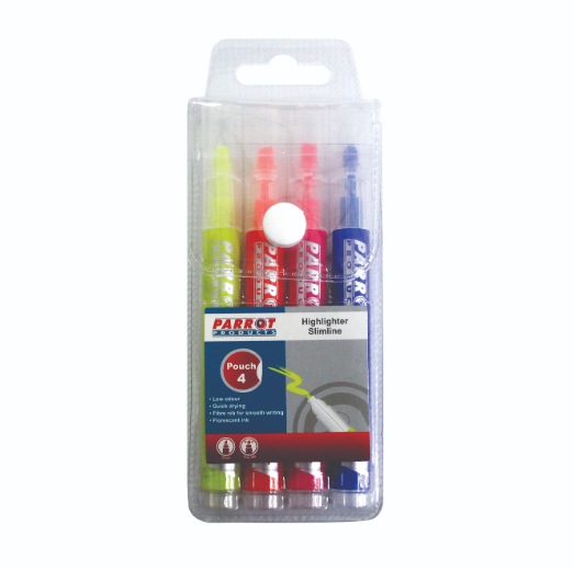 Parrot Highlighter Marker Slimline (pouch4)