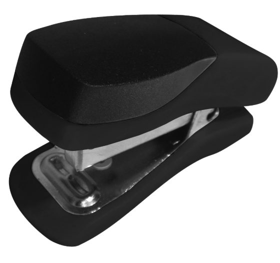 Single Mini Black Plastic Stapler (parrot)
