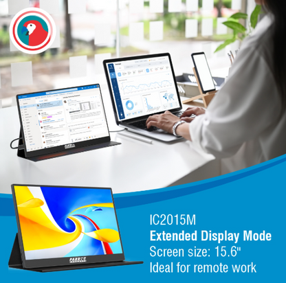 15.6" Portable Full HD Monitor – USB-C & Mini HDMI