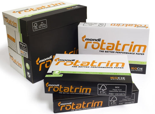 Mondi Rotatrim A4 White Paper 80gsm BOX (5 REEMS)